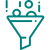 Data funnel icon